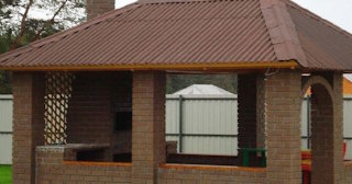 Беседка из кирпича под ключ в Твери цена от 3255 рублей - Строй дом